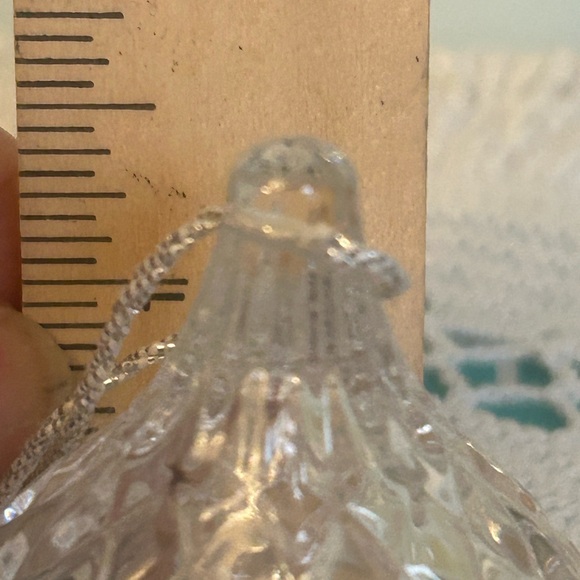 Boxed 1990 Jonal Full Lead Crystal Christmas Kiss Ornament Germany - Picture 8 of 8